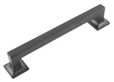 Hickory Hardware Studio 6-5/16" (160mm) Center-to-Center Cabinet Pull (Matte Black)
