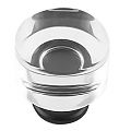 Hickory Hardware Midway 1-1/4" (32mm) Cabinet Knob (Crysacrylic/Matte Black)