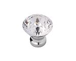 Hickory Hardware Crystal Palace 1-1/4" (32mm) Cabinet Knob (Glass/Chrome)