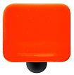Hot Knobs Solids 1-1/2" (38mm) Glass Cabinet Knob (Transparent Orange)