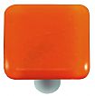 Hot Knobs Solids 1-1/2" (38mm) Glass Cabinet Knob (Opal Orange)