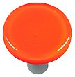Hot Knobs Solids 1-1/2" (38mm) Round Glass Cabinet Knob (Opal Orange)