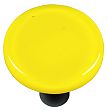 Hot Knobs Solids 1-1/2" (38mm) Round Glass Cabinet Knob (Canary Yellow)