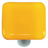 Hot Knobs Solids 1-1/2" (38mm) Glass Cabinet Knob (Sunflower Yellow)