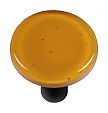 Hot Knobs Solids 1-1/2" (38mm) Round Glass Cabinet Knob (Medium Amber)