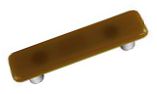 Hot Knobs Solids 3" (76mm) Center-to-Center Glass Cabinet Pull (Light Bronze)