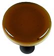 Hot Knobs Solids 1-1/2" (38mm) Round Glass Cabinet Knob (Tan)