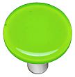 Hot Knobs Solids 1-1/2" (38mm) Round Glass Cabinet Knob (Spring Green)