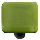 Hot Knobs Solids 1-1/2" (38mm) Glass Cabinet Knob (Olive Green)