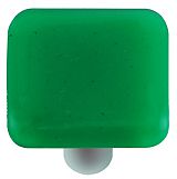 Hot Knobs Solids 1-1/2" (38mm) Glass Cabinet Knob (Emerald Green)