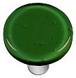 Hot Knobs Solids 1-1/2" (38mm) Round Glass Cabinet Knob (Dark Forest Green)