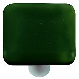 Hot Knobs Solids 1-1/2" (38mm) Glass Cabinet Knob (Kelly Green)