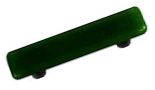 Hot Knobs Solids 3" (76mm) Center-to-Center Glass Cabinet Pull (Kelly Green)