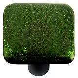 Hot Knobs Solids 1-1/2" (38mm) Glass Cabinet Knob (Light Metallic Green)