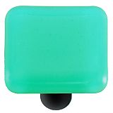 Hot Knobs Solids 1-1/2" (38mm) Glass Cabinet Knob (Light Aqua Blue)