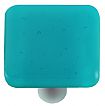 Hot Knobs Solids 1-1/2" (38mm) Glass Cabinet Knob (Turquoise Blue)