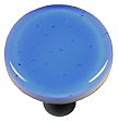 Hot Knobs Solids 1-1/2" (38mm) Round Glass Cabinet Knob (Light Sky Blue)
