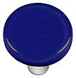 Hot Knobs Solids 1-1/2" (38mm) Round Glass Cabinet Knob (Deep Royal Blue)