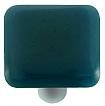 Hot Knobs Solids 1-1/2" (38mm) Glass Cabinet Knob (Steel Blue)