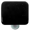 Hot Knobs Solids 1-1/2" (38mm) Glass Cabinet Knob (Black)