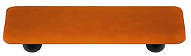 Hot Knobs Solids 3" (76mm) Center-to-Center Glass Cabinet Pull (Burnt Orange)