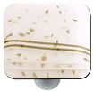 Hot Knobs Mardi Gras 1-1/2" (38mm) Glass Cabinet Knob (Vanilla MG White)