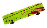 Hot Knobs Mardi Gras 3" (76mm) Center-to-Center Glass Cabinet Pull (Red MG Spring Green)