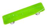 Hot Knobs Mardi Gras 3" (76mm) Center-to-Center Glass Cabinet Pull (White MG Spring Green)