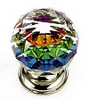 JVJ Hardware Pure Elegance 1-9/16" (40mm) Leaded Crystal Cabinet Knob (Polished Nickel/Crystal)