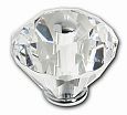 JVJ Hardware Pure Elegance 1-5/8" (41mm) Diamond Cut Crystal Cabinet Knob (Polished Chrome/Crystal)