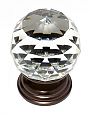 JVJ Hardware Pure Elegance 2" (51mm) Leaded Crystal Cabinet Knob (Old World Bronze/Crystal)