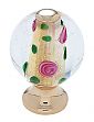JVJ Hardware Murano 1-3/16" (30mm) Purple and Green Specked Glass Cabinet Knob (24kt Gold Plated/Yellow)