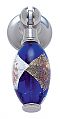 JVJ Hardware Murano 2-1/4" (57mm) Glass Pendant Pull (Polished Nickel/Blue with Gold and Silver)