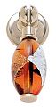 JVJ Hardware Murano 2-1/4" (57mm) Glass Pendant Pull (24kt Gold Plated/Orange with Gold and Silver)
