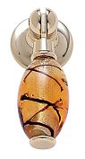 JVJ Hardware Murano 2-1/4" (57mm) Glass Pendant Pull (24kt Gold Plated/Gold)