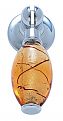 JVJ Hardware Murano 2-1/4" (57mm) Glass Pendant Pull (Polished Chrome/Gold)