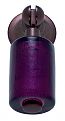 JVJ Hardware Murano 2-3/16" (56mm) Glass Pendant Pull (Old World Bronze/Purple)