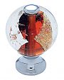 JVJ Hardware Murano 1-3/16" (30mm) Gold and Silver Flecked Glass Cabinet Knob (Polished Chrome/Orange)