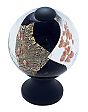 JVJ Hardware Murano 1-3/16" (30mm) Gold and Silver Flecked Glass Cabinet Knob (Oil Rubbed Bronze/Black)