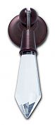 JVJ Hardware Pure Elegance II 2-7/8" (73mm) Crystal Cabinet Pendant Pull (Old World Bronze/Crystal)