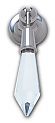 JVJ Hardware Pure Elegance II 2-7/8" (73mm) Crystal Cabinet Pendant Pull (Polished Nickel/Crystal)