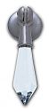JVJ Hardware Pure Elegance II 2-7/8" (73mm) Crystal Cabinet Pendant Pull (Satin Nickel/Crystal)