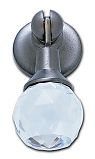 JVJ Hardware Pure Elegance II 2-1/8" (54mm) Crystal Cabinet Pendant Pull (Satin Nickel/Crystal)