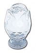 JVJ Hardware Pure Elegance II 1" (25mm) Rose Crystal Cabinet Knob (Polished Chrome/Crystal)