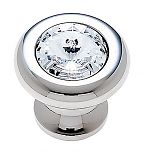 JVJ Hardware Pure Elegance II 1-3/16" (30mm) Crystal Cabinet Knob (Polished Nickel/Crystal)