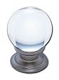 JVJ Hardware Pure Elegance II 1-3/16" (30mm) Crystal Cabinet Knob (Satin Nickel/Crystal)
