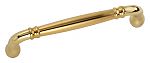 Omnia 5" (128mm) Center-to-Center Traditions Cabinet Pull (Polished Brass)