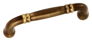 Omnia 3-1/2" (89mm) Center-to-Center Traditions Cabinet Pull (Antique Brass)