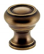 Omnia 1" (25mm) Traditions Cabinet Knob (Antique Brass)