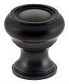 Omnia 1-1/2" (38mm) Traditions Cabinet Knob (Oil Rubbed Bronze/Black)